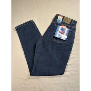 1990s Bugle Boy 705 Jeans Women’s Size 12 Deadstock Denim Dark Wash